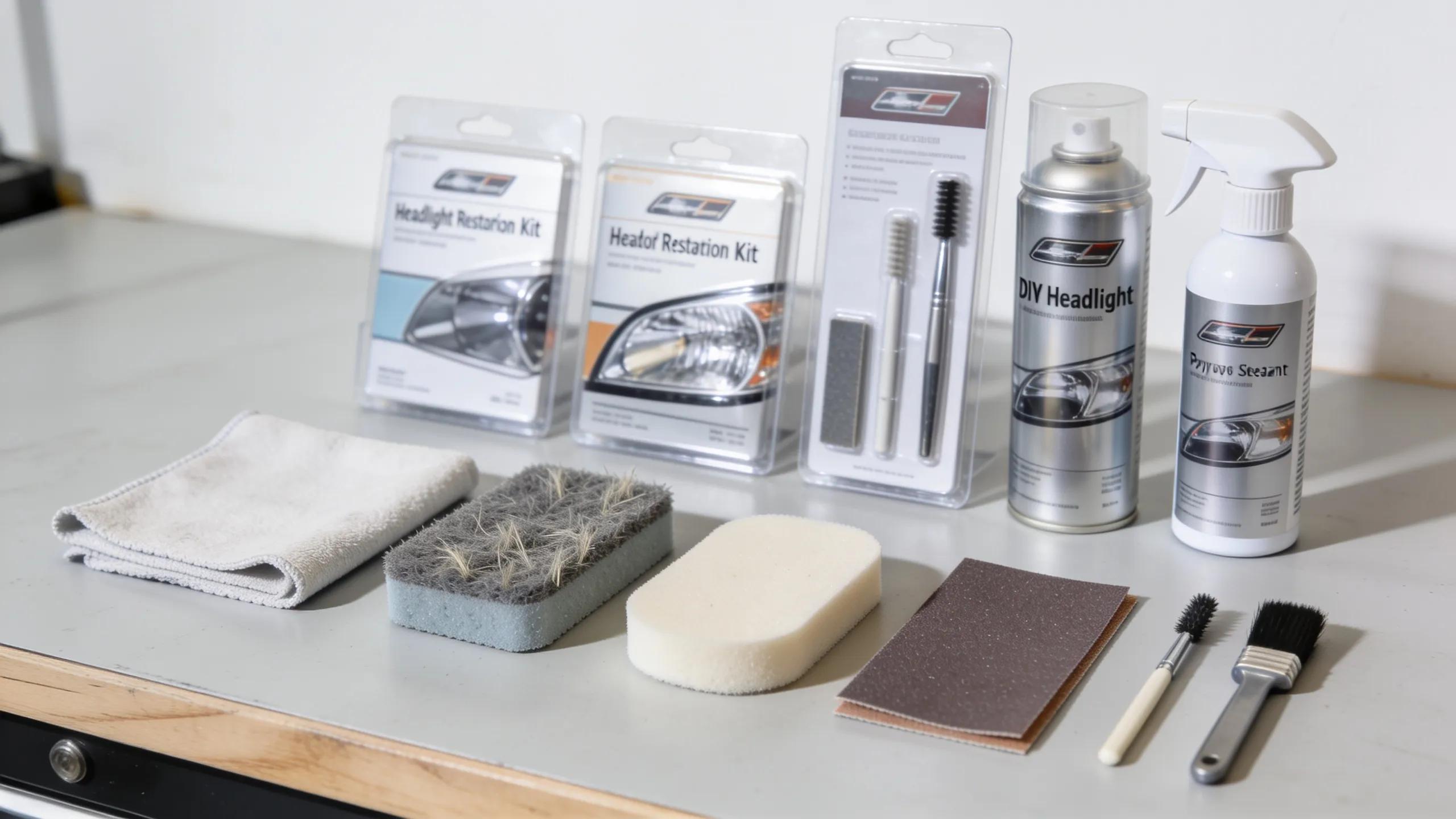 DIY headlight restoration kits and tools for vehicle owners